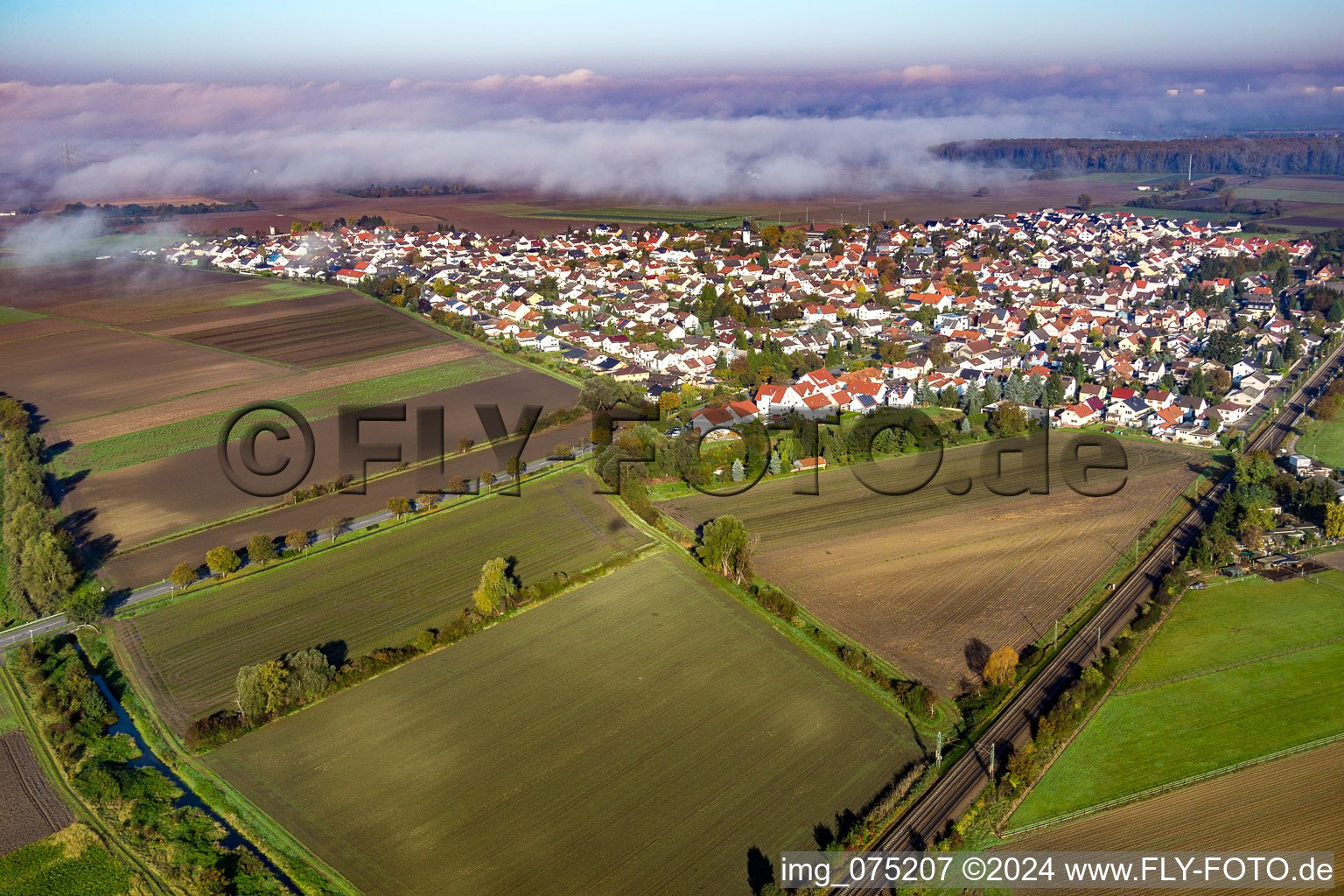 District Bobstadt in Bürstadt in the state Hesse, Germany