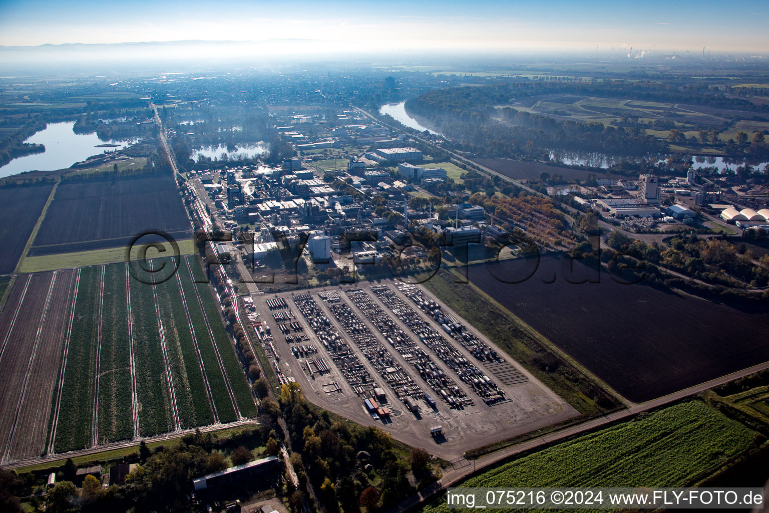 Aerial view of Rosengarten in the state Hesse, Germany