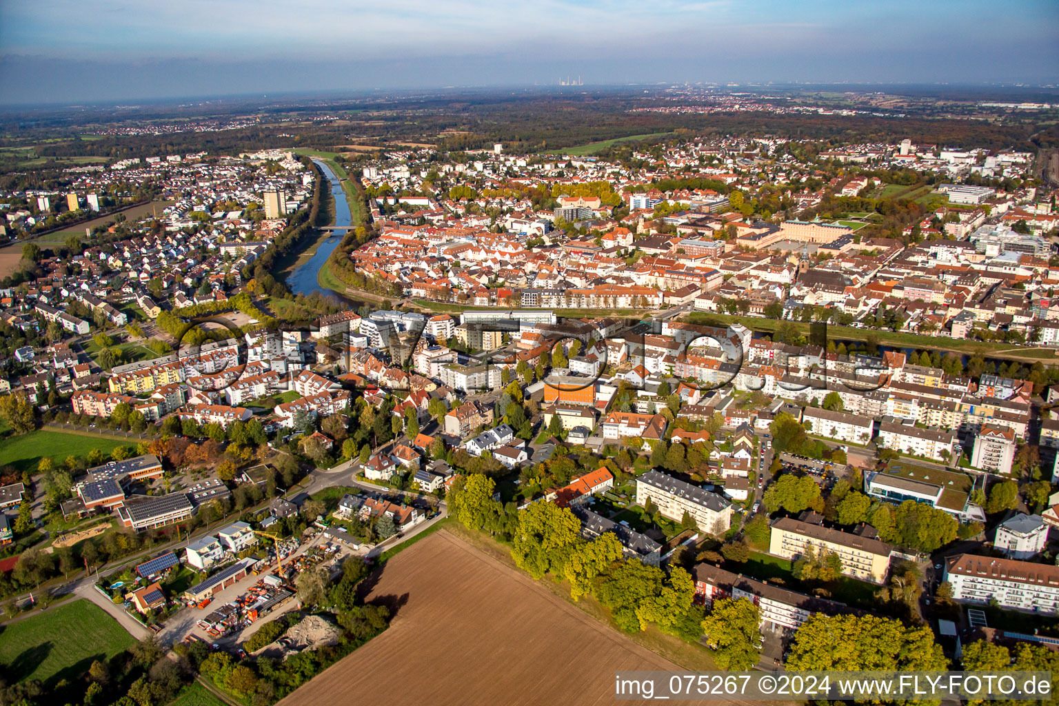 Ottersdorfer Street in Rastatt in the state Baden-Wuerttemberg, Germany