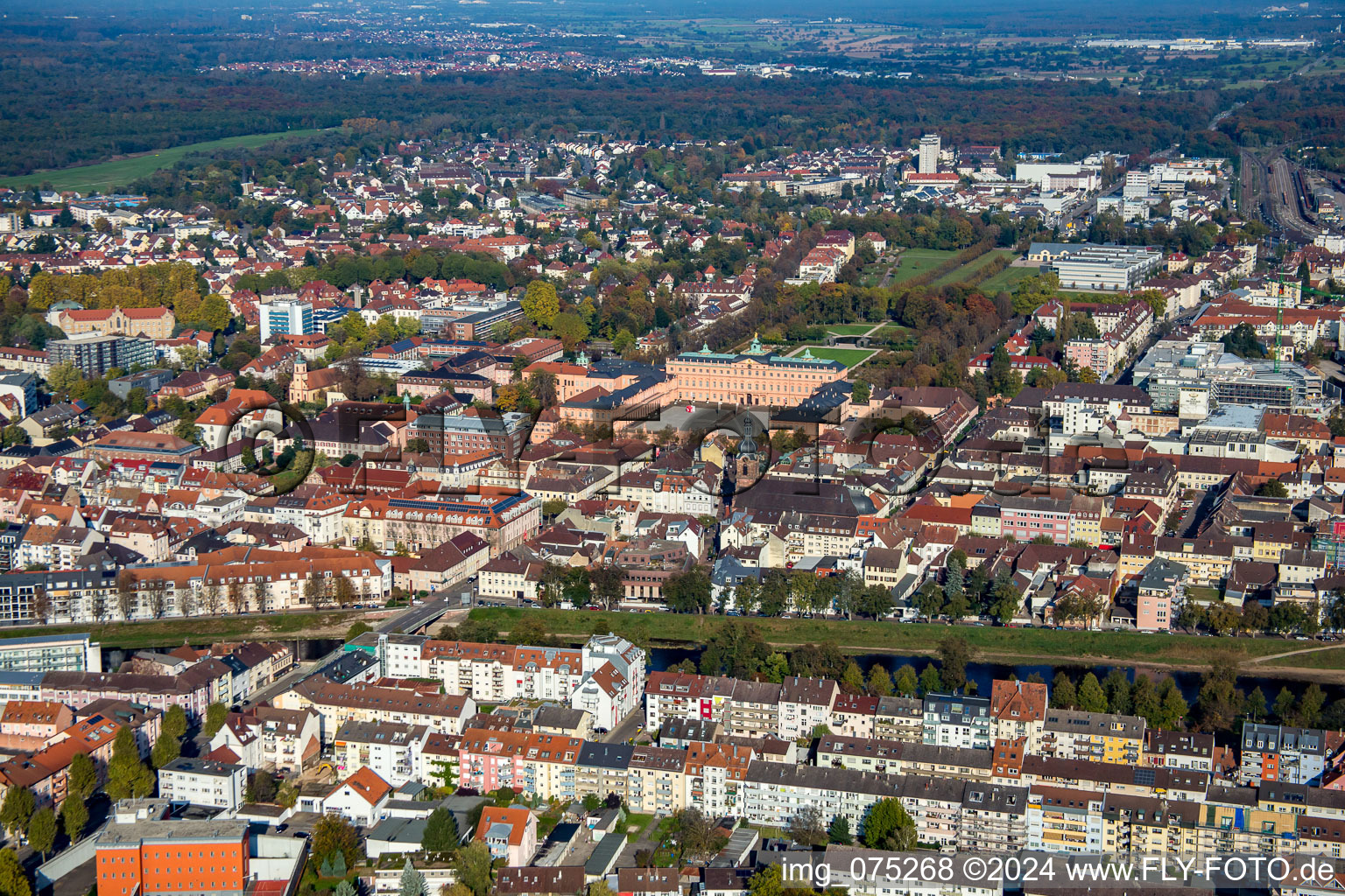 Schlossstr in Rastatt in the state Baden-Wuerttemberg, Germany