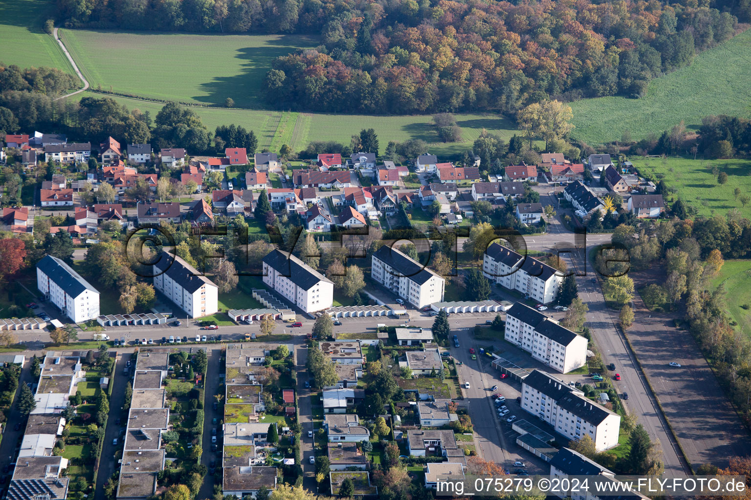 Neckarstr in Rastatt in the state Baden-Wuerttemberg, Germany