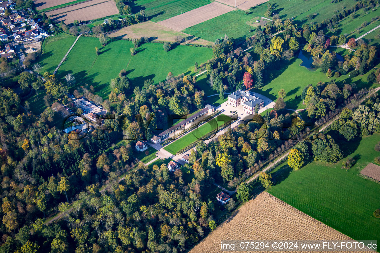 Palace Schloss Favorite in Rastatt in the state Baden-Wurttemberg, Germany