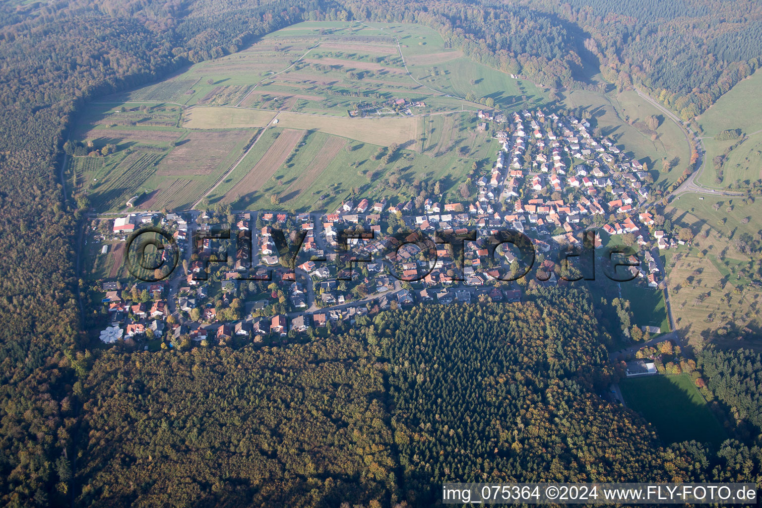 District Schluttenbach in Ettlingen in the state Baden-Wuerttemberg, Germany