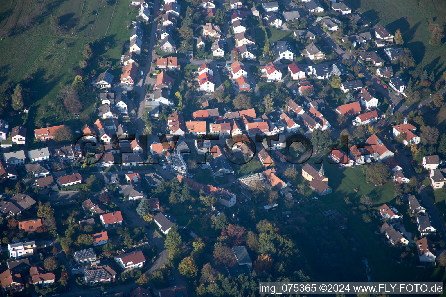 District Schöllbronn in Ettlingen in the state Baden-Wuerttemberg, Germany