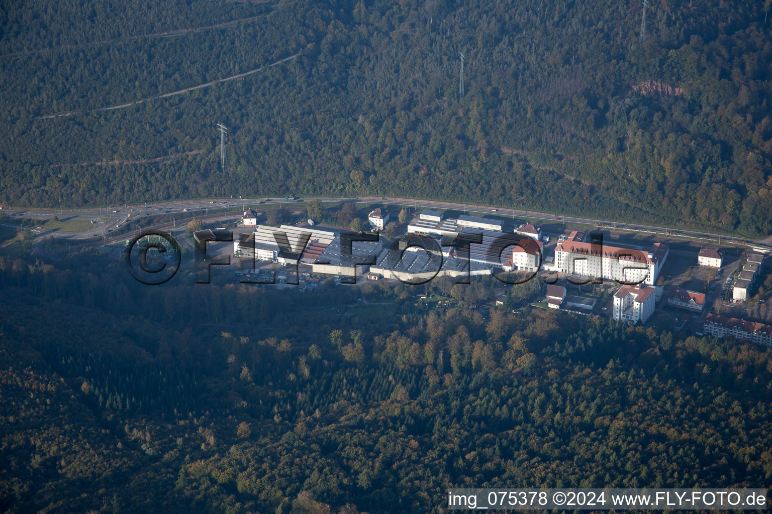 Spinning mill in the Albtal in Ettlingen in the state Baden-Wuerttemberg, Germany