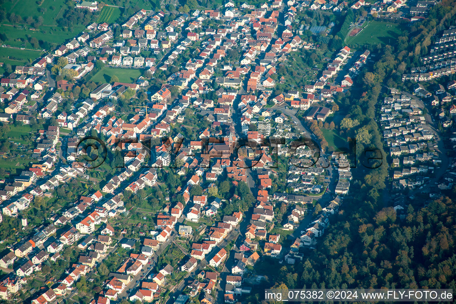 Talsstr in the district Busenbach in Waldbronn in the state Baden-Wuerttemberg, Germany