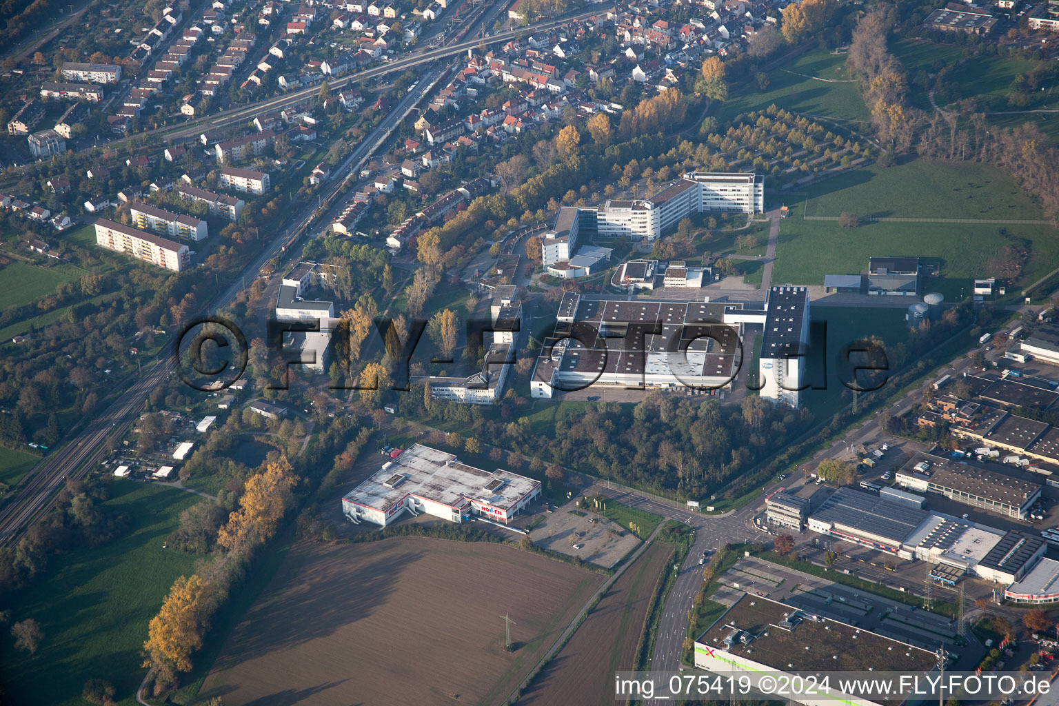 Federal Office for Migration and Refugees in the district Hagsfeld in Karlsruhe in the state Baden-Wuerttemberg, Germany