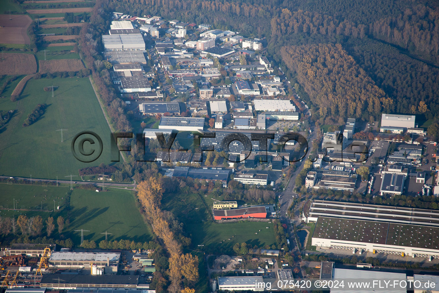 Greschbachstr in the district Grötzingen in Karlsruhe in the state Baden-Wuerttemberg, Germany