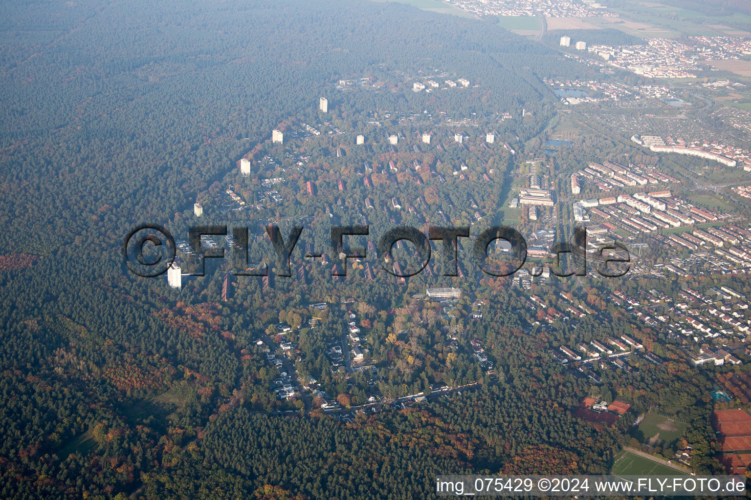 District Oststadt in Karlsruhe in the state Baden-Wuerttemberg, Germany