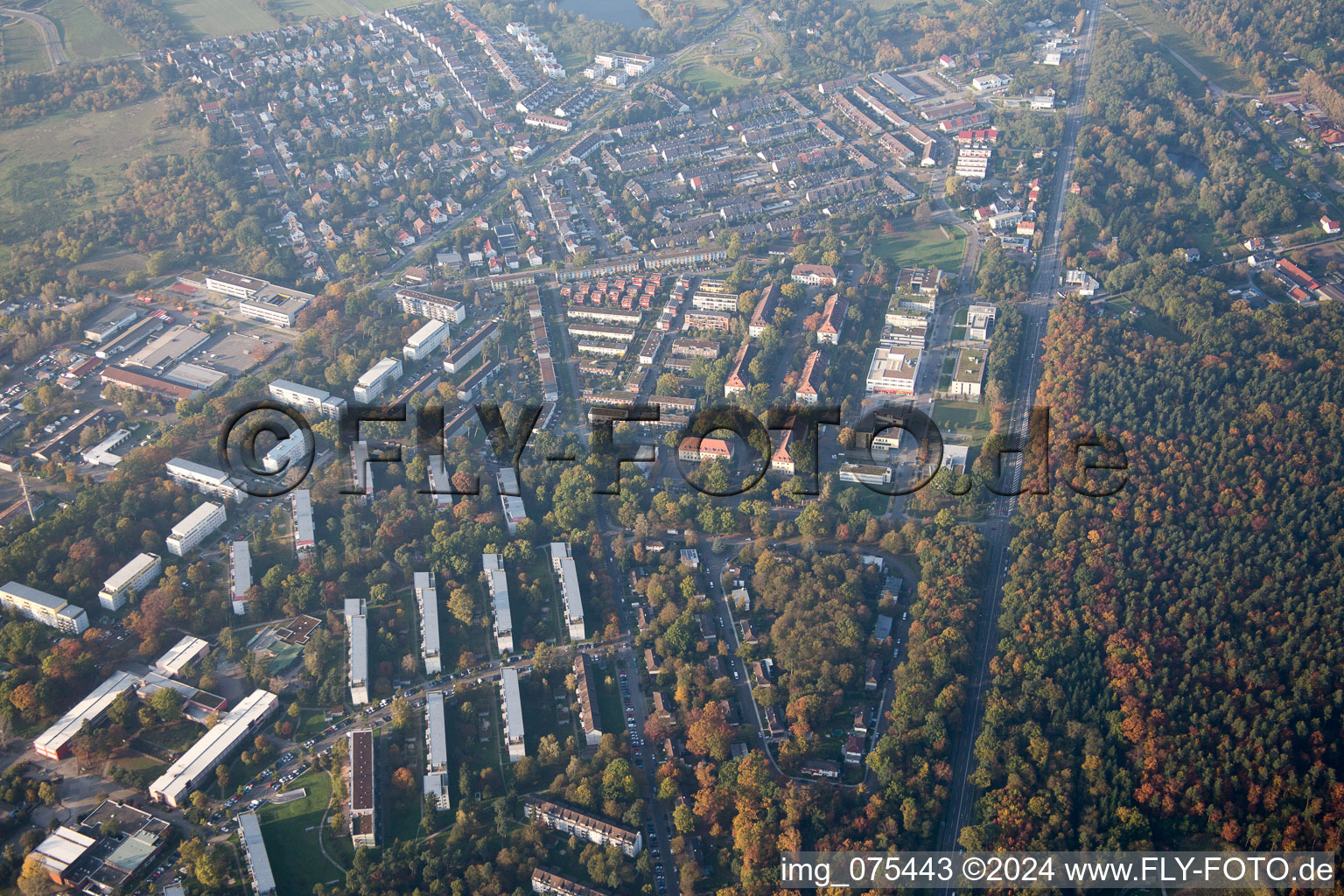 District Nordstadt in Karlsruhe in the state Baden-Wuerttemberg, Germany