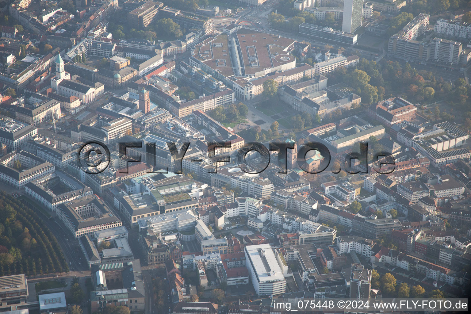 Friedrichsplatz in the district Innenstadt-West in Karlsruhe in the state Baden-Wuerttemberg, Germany