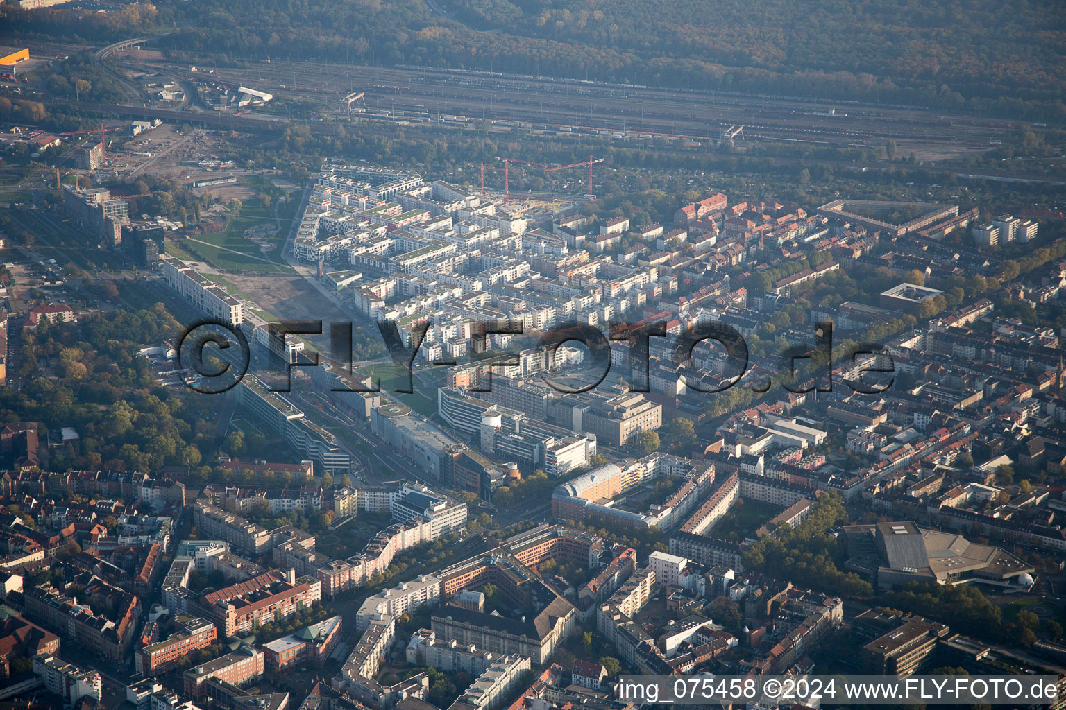 District Südstadt in Karlsruhe in the state Baden-Wuerttemberg, Germany