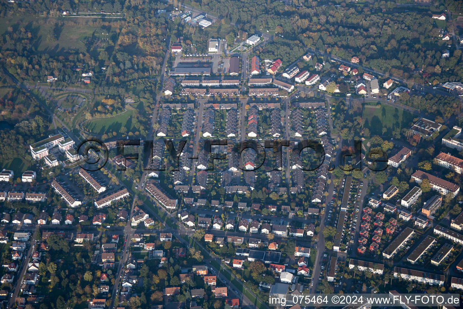 Rosehip Trail in the district Neureut in Karlsruhe in the state Baden-Wuerttemberg, Germany