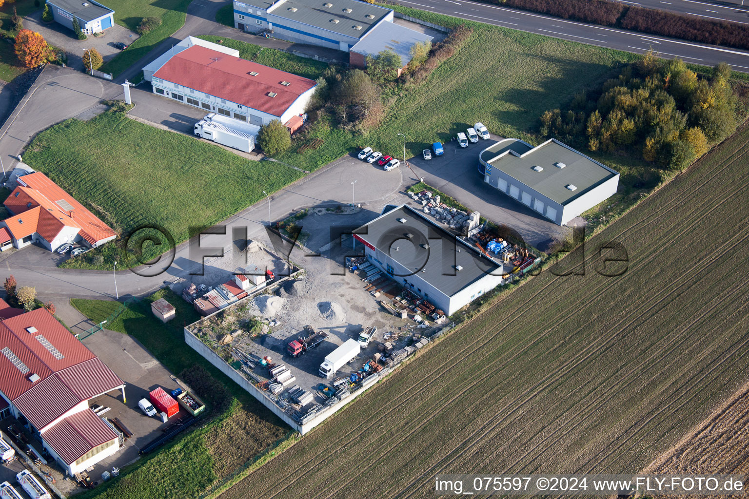 Hohwiller in the state Bas-Rhin, France out of the air