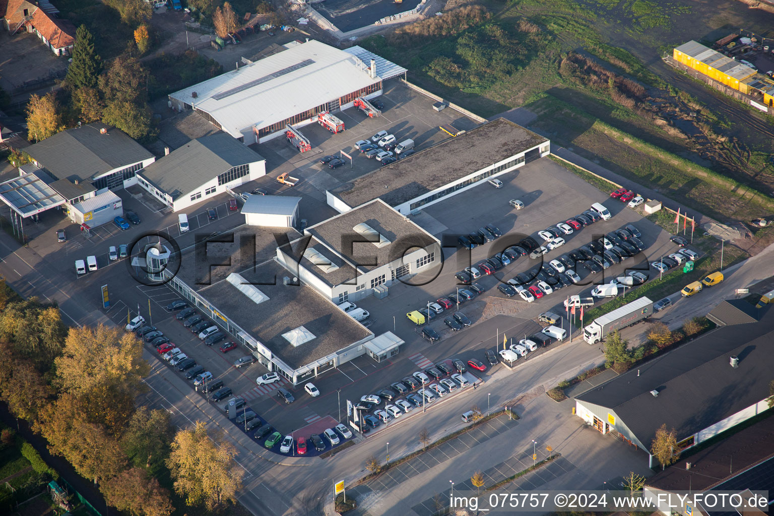 New EDEKA in Kandel in the state Rhineland-Palatinate, Germany out of the air