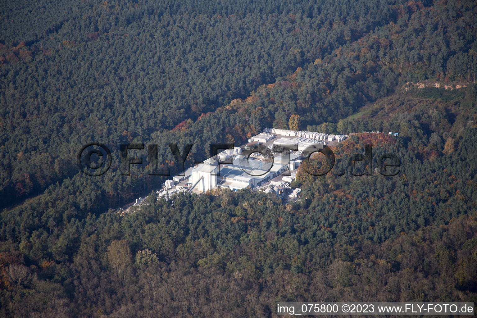 Aerial photograpy of Berg in the state Rhineland-Palatinate, Germany