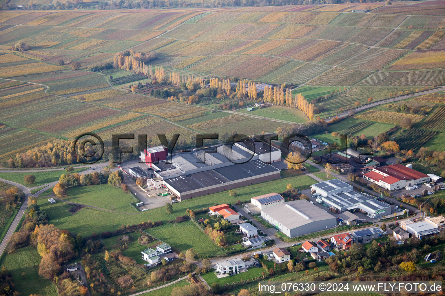 Large winery in Ilbesheim bei Landau in der Pfalz in the state Rhineland-Palatinate, Germany