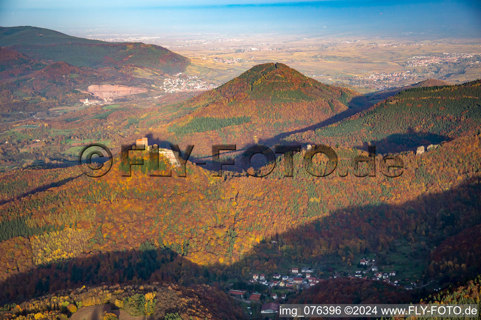 Trifels Castle in the district Bindersbach in Annweiler am Trifels in the state Rhineland-Palatinate, Germany