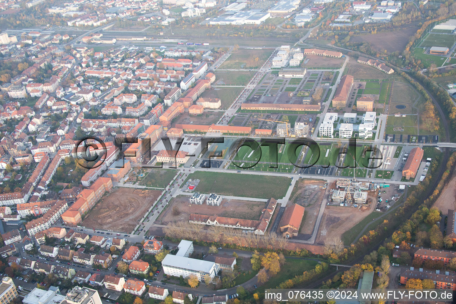 Landau in der Pfalz in the state Rhineland-Palatinate, Germany out of the air