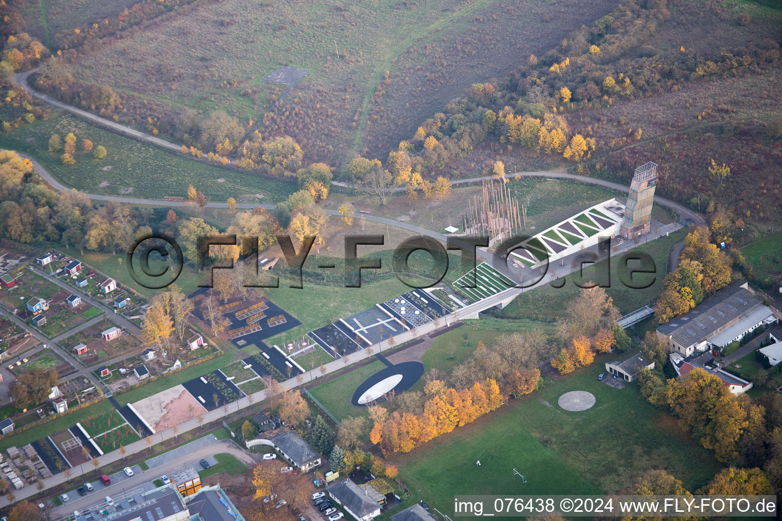 Landau in der Pfalz in the state Rhineland-Palatinate, Germany seen from above