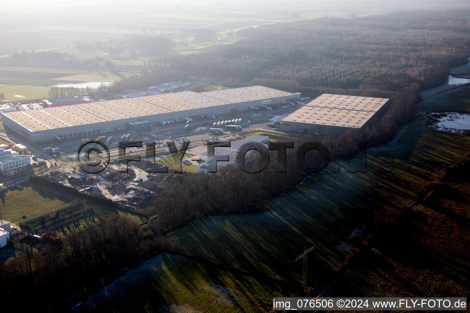 Horst industrial estate, Alfa Aesar GmbH in the district Minderslachen in Kandel in the state Rhineland-Palatinate, Germany