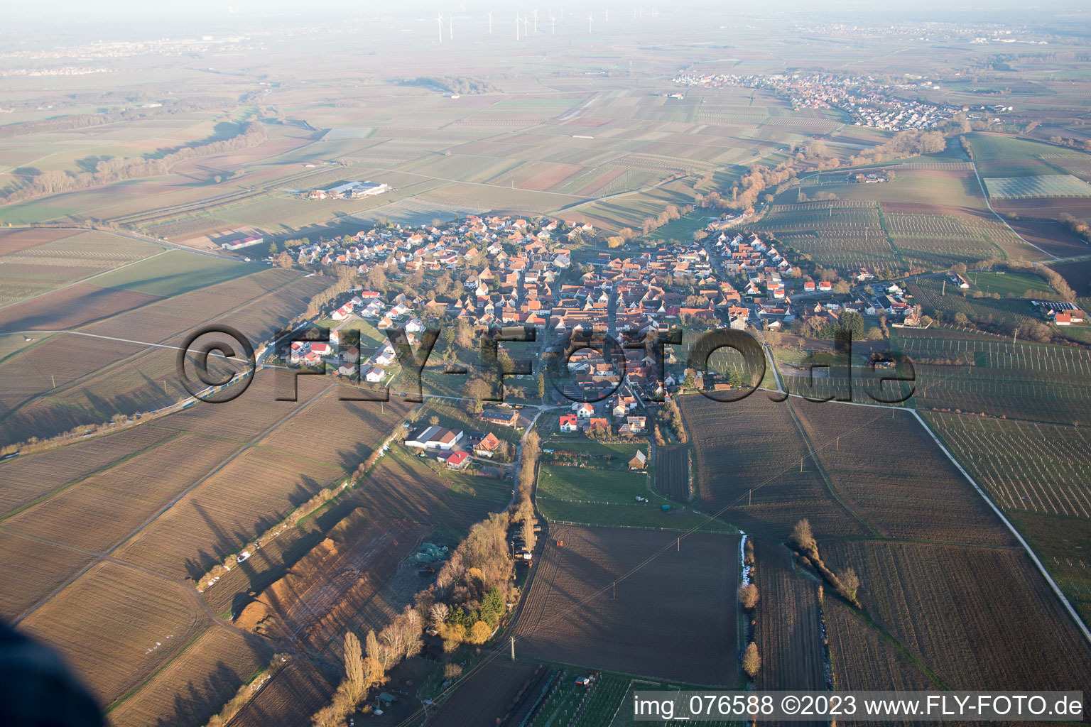 Drone image of District Mörzheim in Landau in der Pfalz in the state Rhineland-Palatinate, Germany