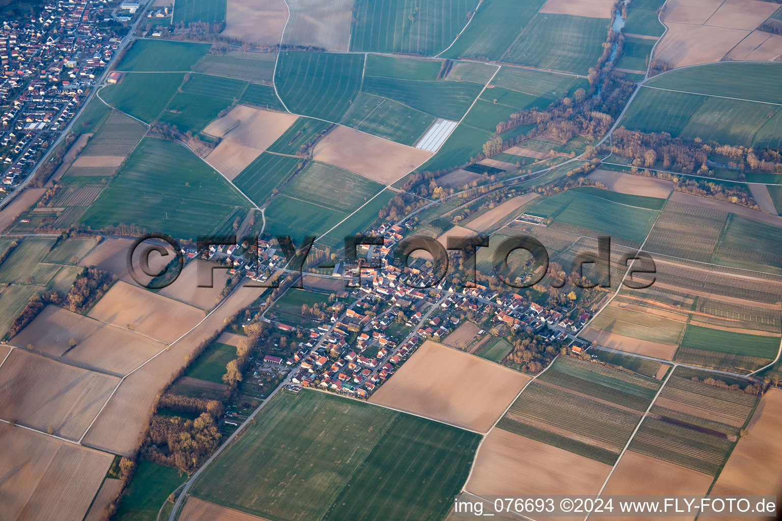 District Kleinsteinfeld in Niederotterbach in the state Rhineland-Palatinate, Germany