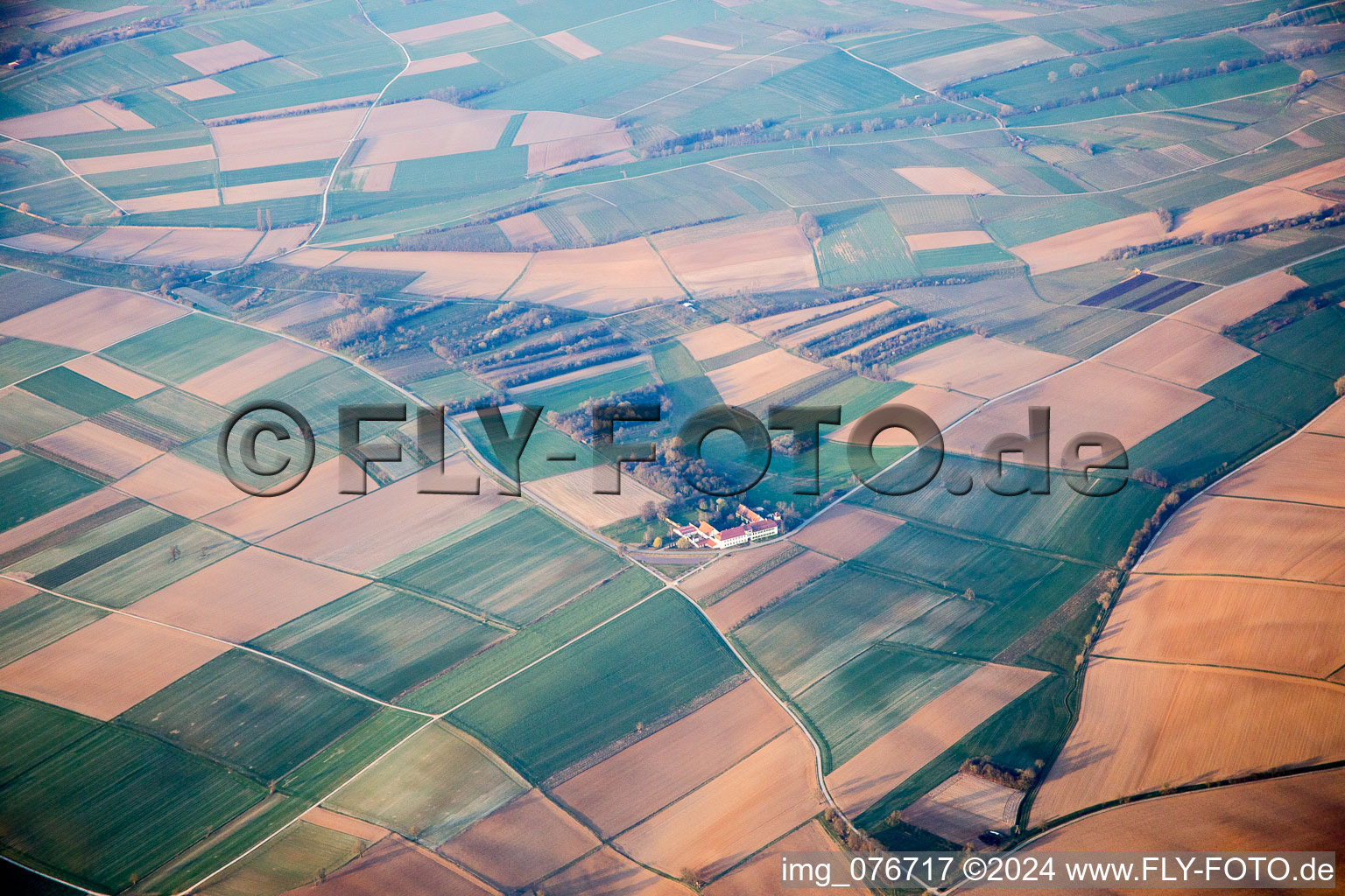 Workshop for Assisted Living of hidden Talents GmbH in the district Haftelhof in Schweighofen in the state Rhineland-Palatinate, Germany from the plane