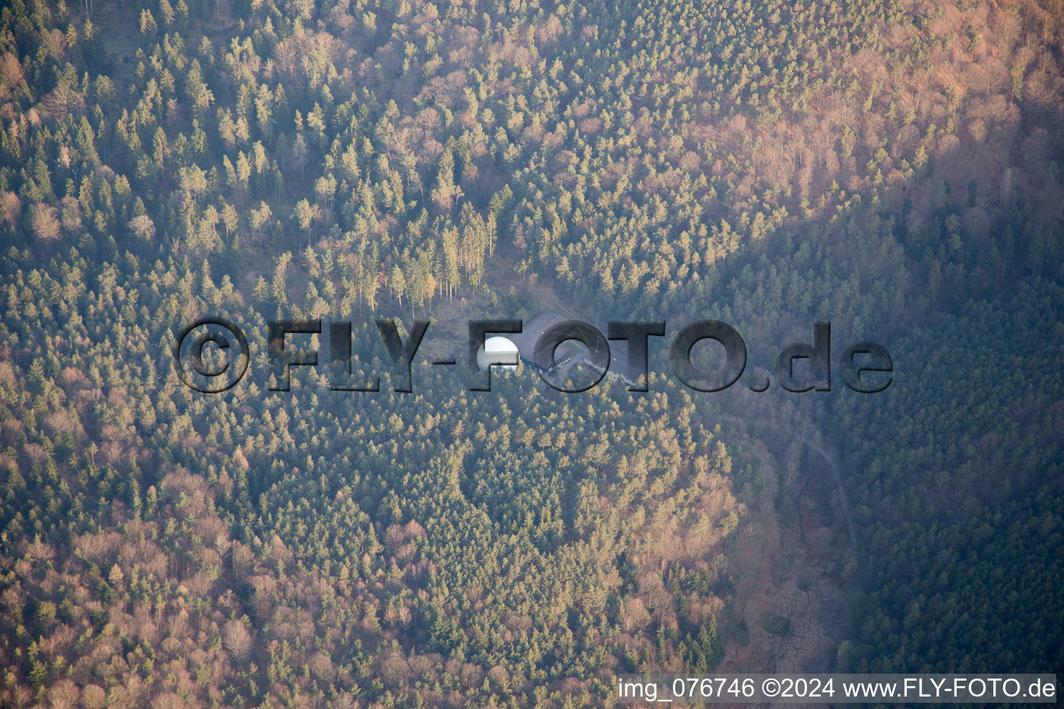 Drone image of Bad Bergzabern in the state Rhineland-Palatinate, Germany