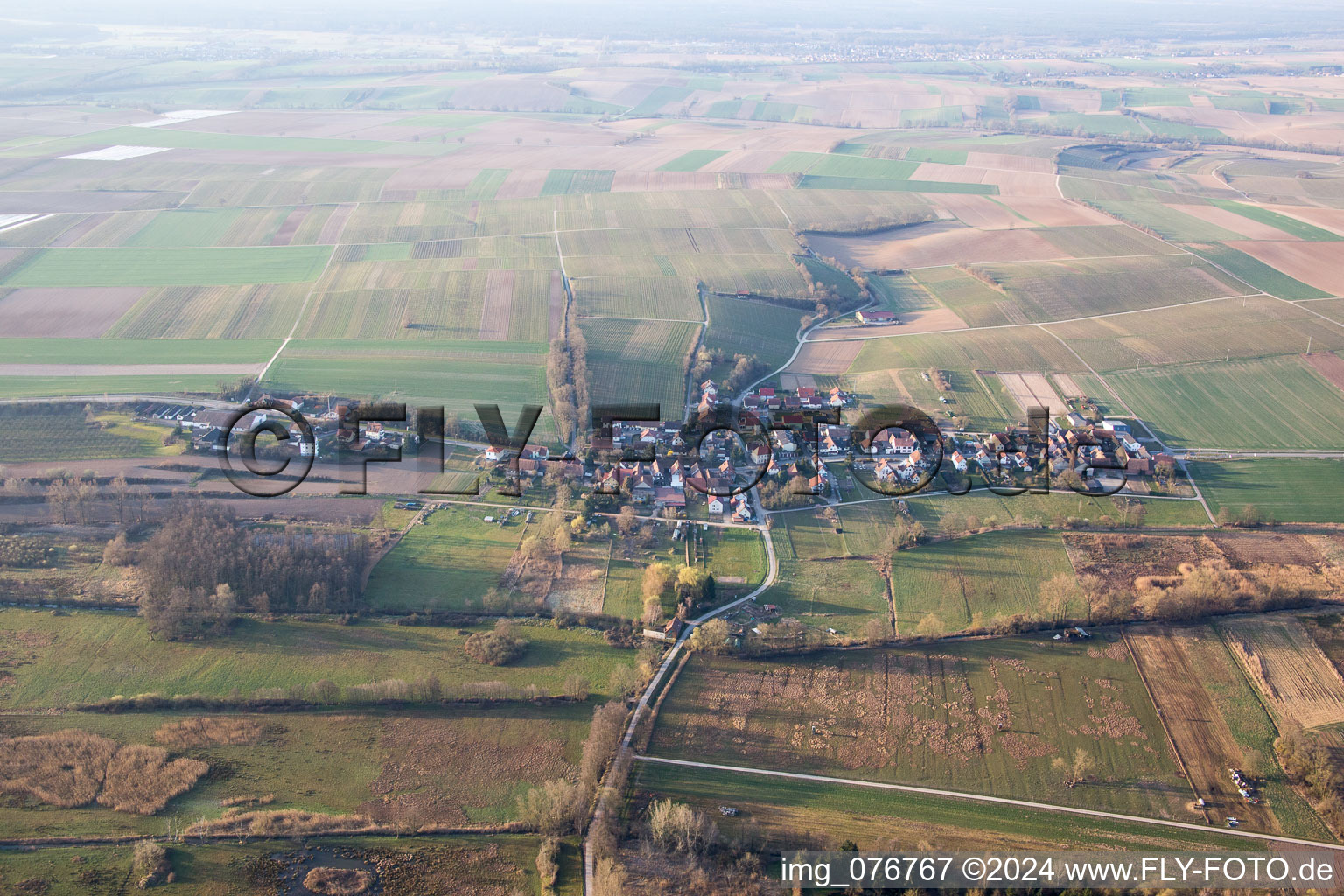 Hergersweiler in the state Rhineland-Palatinate, Germany from above