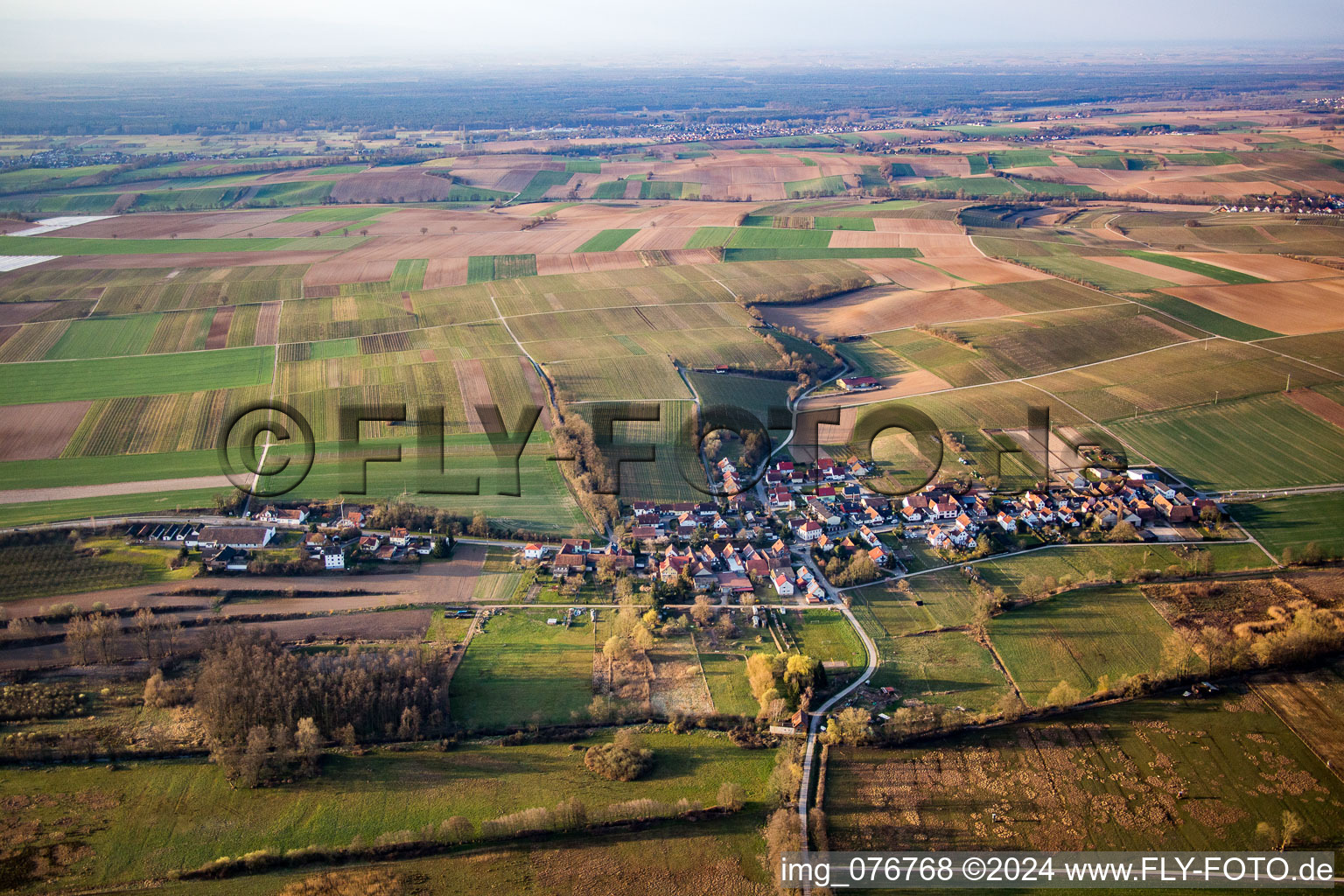 Hergersweiler in the state Rhineland-Palatinate, Germany out of the air