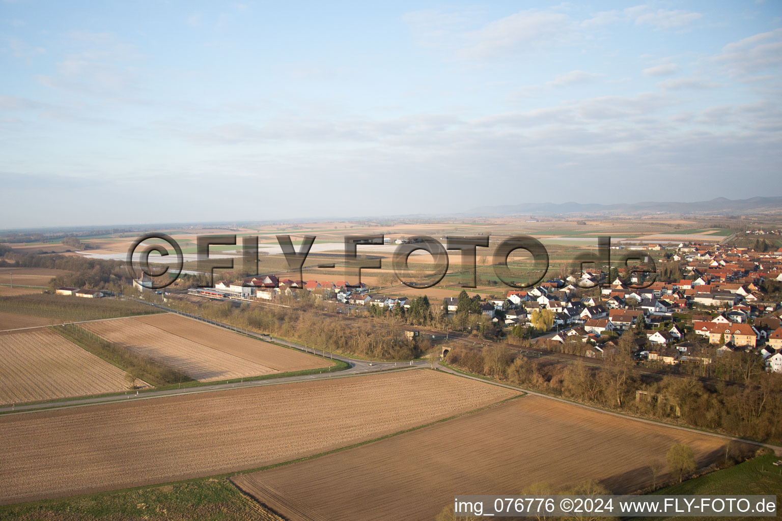 Winden in the state Rhineland-Palatinate, Germany from a drone