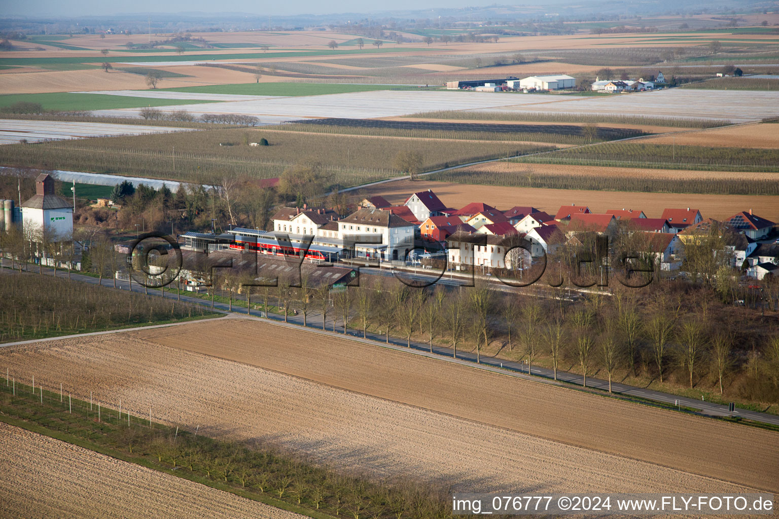 Winden in the state Rhineland-Palatinate, Germany seen from a drone