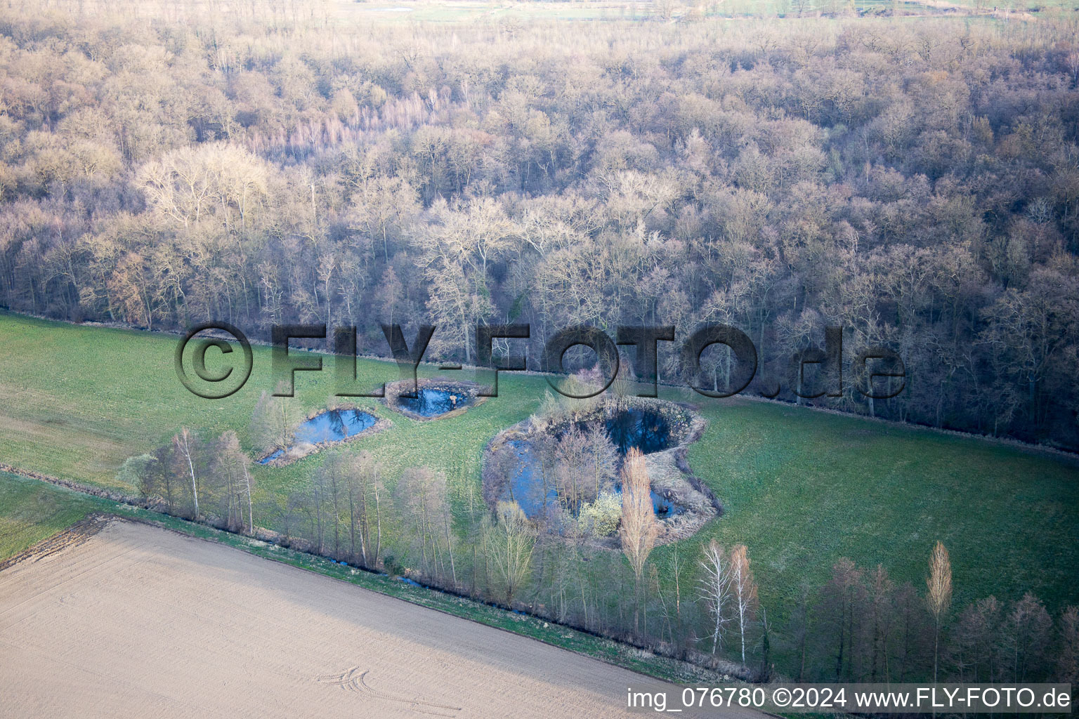 Aerial photograpy of Höfen in the state Rhineland-Palatinate, Germany