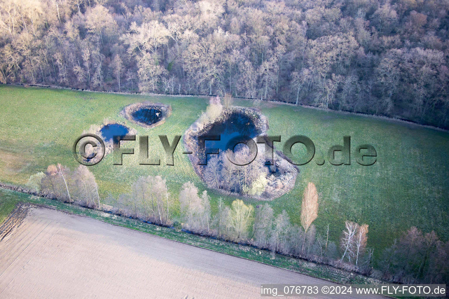 Höfen in the state Rhineland-Palatinate, Germany out of the air