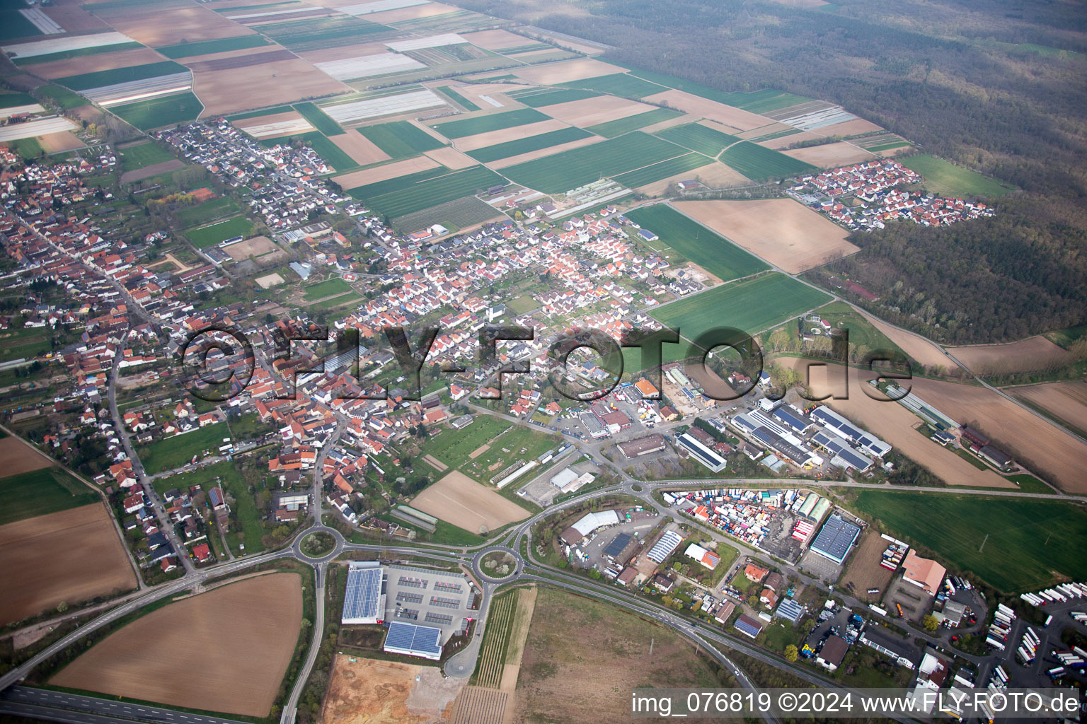 Schwegenheim in the state Rhineland-Palatinate, Germany