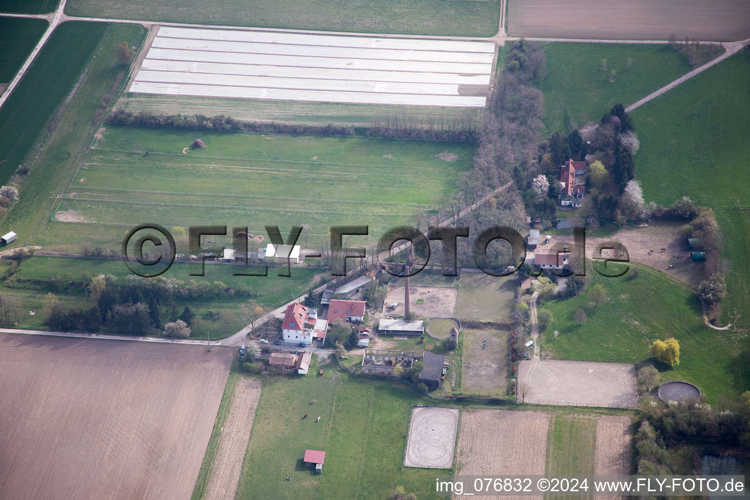 Harthausen in the state Rhineland-Palatinate, Germany out of the air