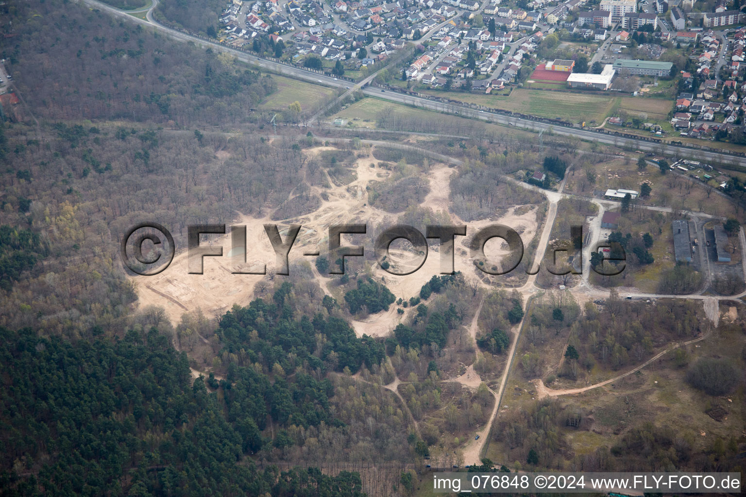 Bird's eye view of Speyer in the state Rhineland-Palatinate, Germany