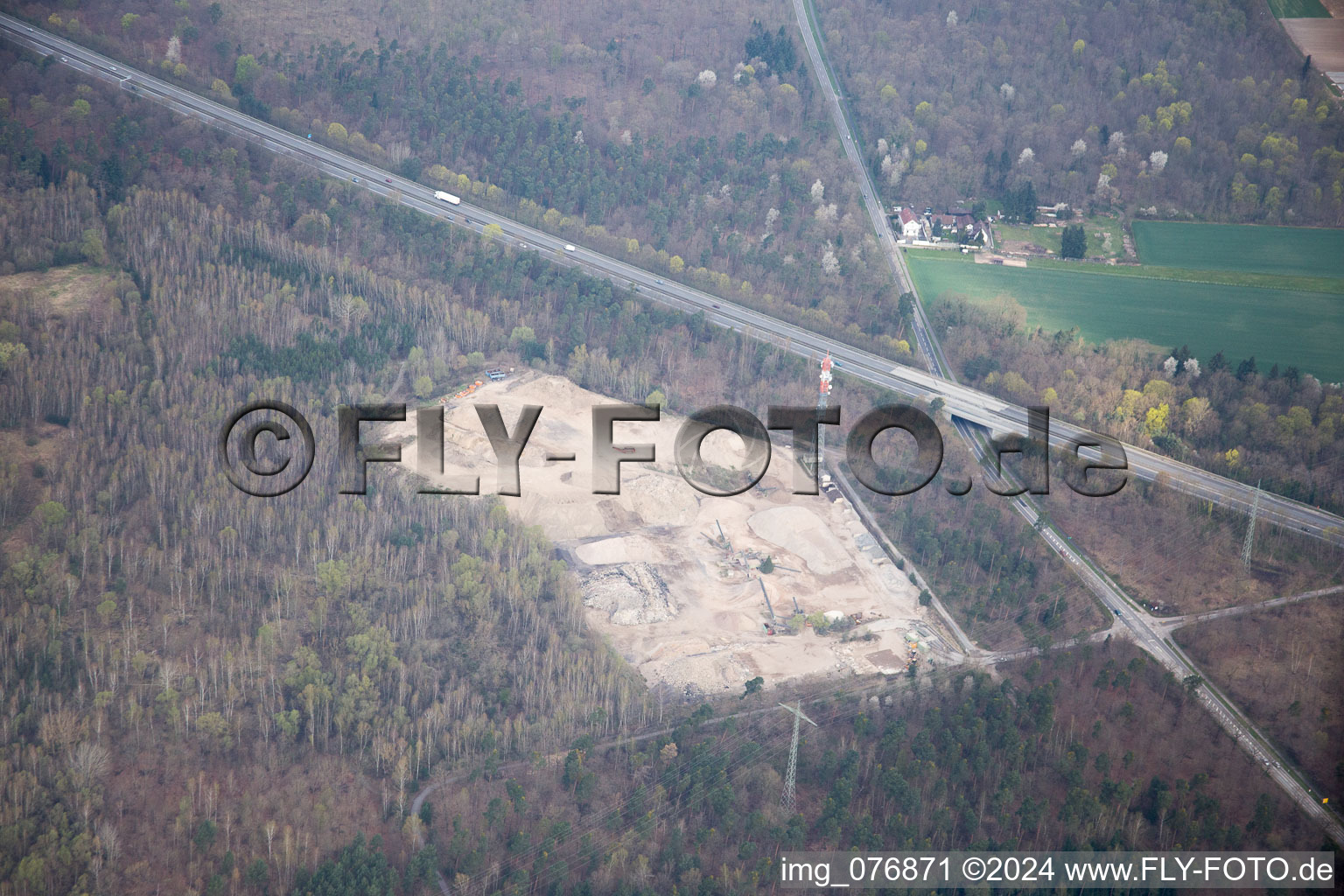 Bird's eye view of Speyer in the state Rhineland-Palatinate, Germany