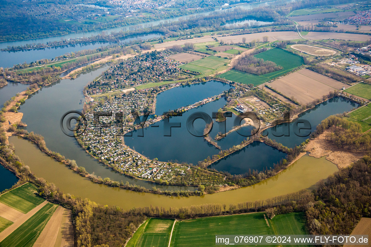 Blue Adriatic in Altrip in the state Rhineland-Palatinate, Germany