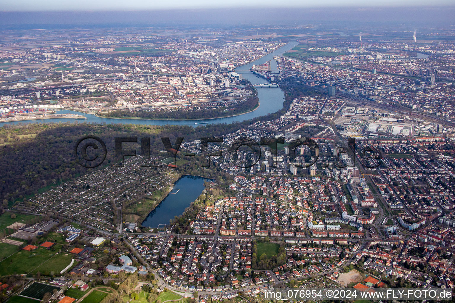 District Almenhof in Mannheim in the state Baden-Wuerttemberg, Germany