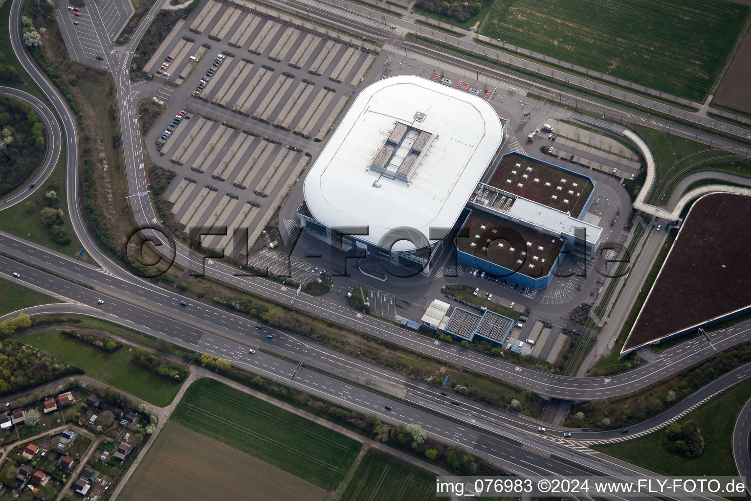 SAP Arena in the district Hochstätt in Mannheim in the state Baden-Wuerttemberg, Germany