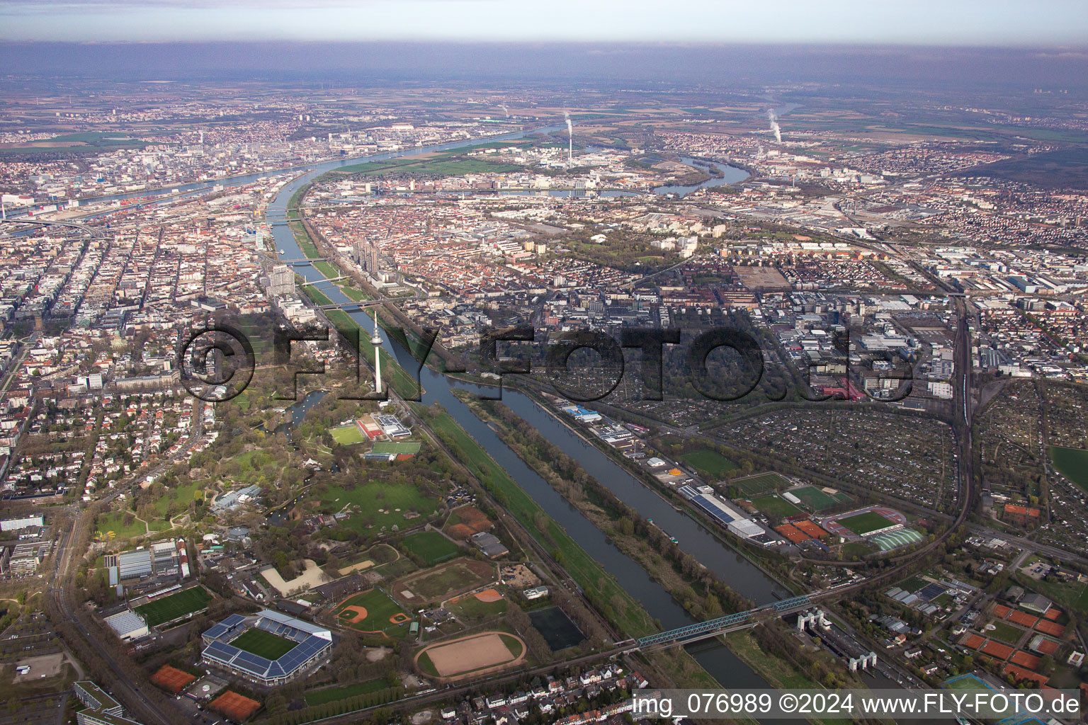 District Neckarstadt-Ost in Mannheim in the state Baden-Wuerttemberg, Germany