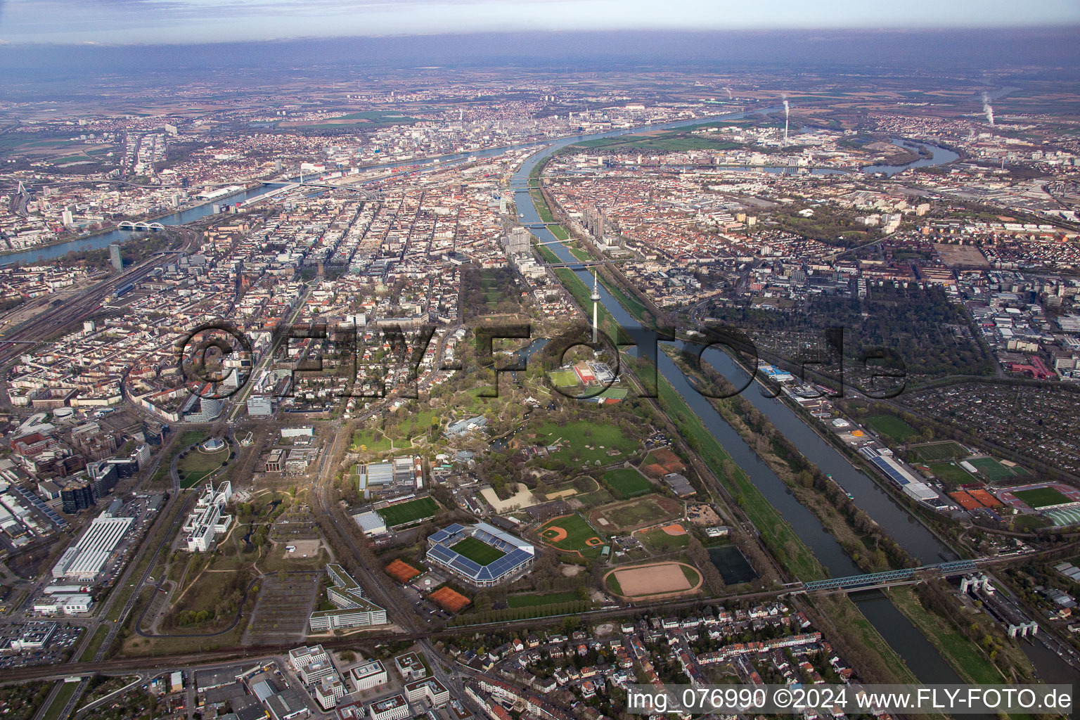 District Oststadt in Mannheim in the state Baden-Wuerttemberg, Germany