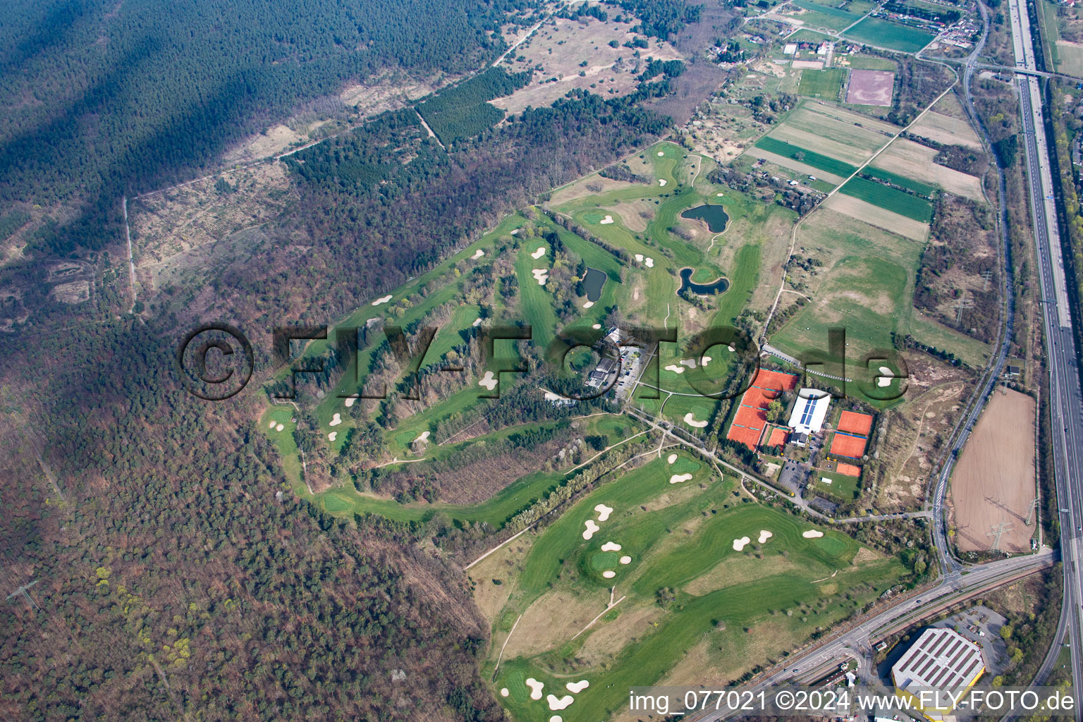 Grounds of the Golf course at of Golf Club Mannheim-Viernheim 1930 e.V. in Viernheim in the state Hesse, Germany