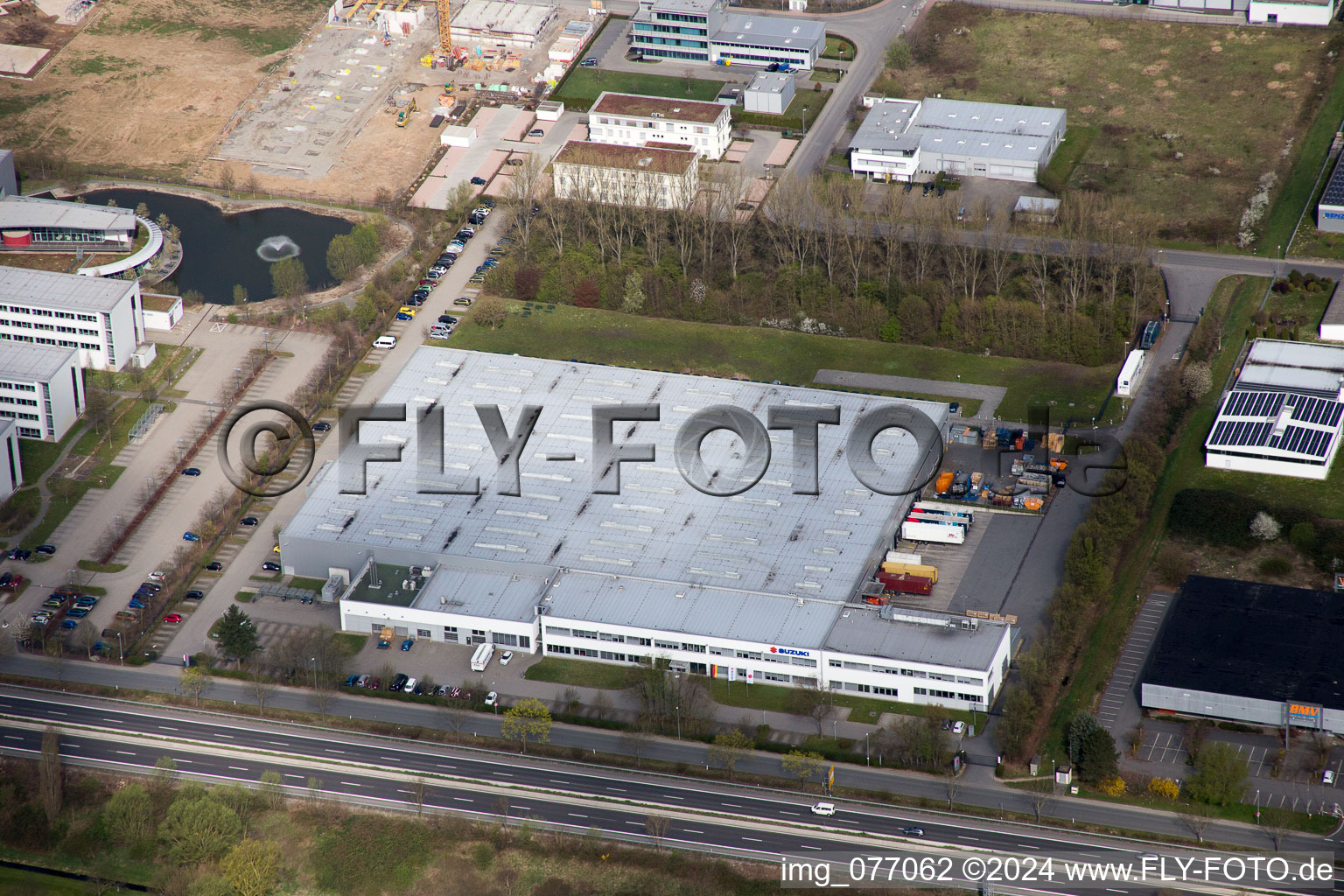 Bensheim in the state Hesse, Germany from above