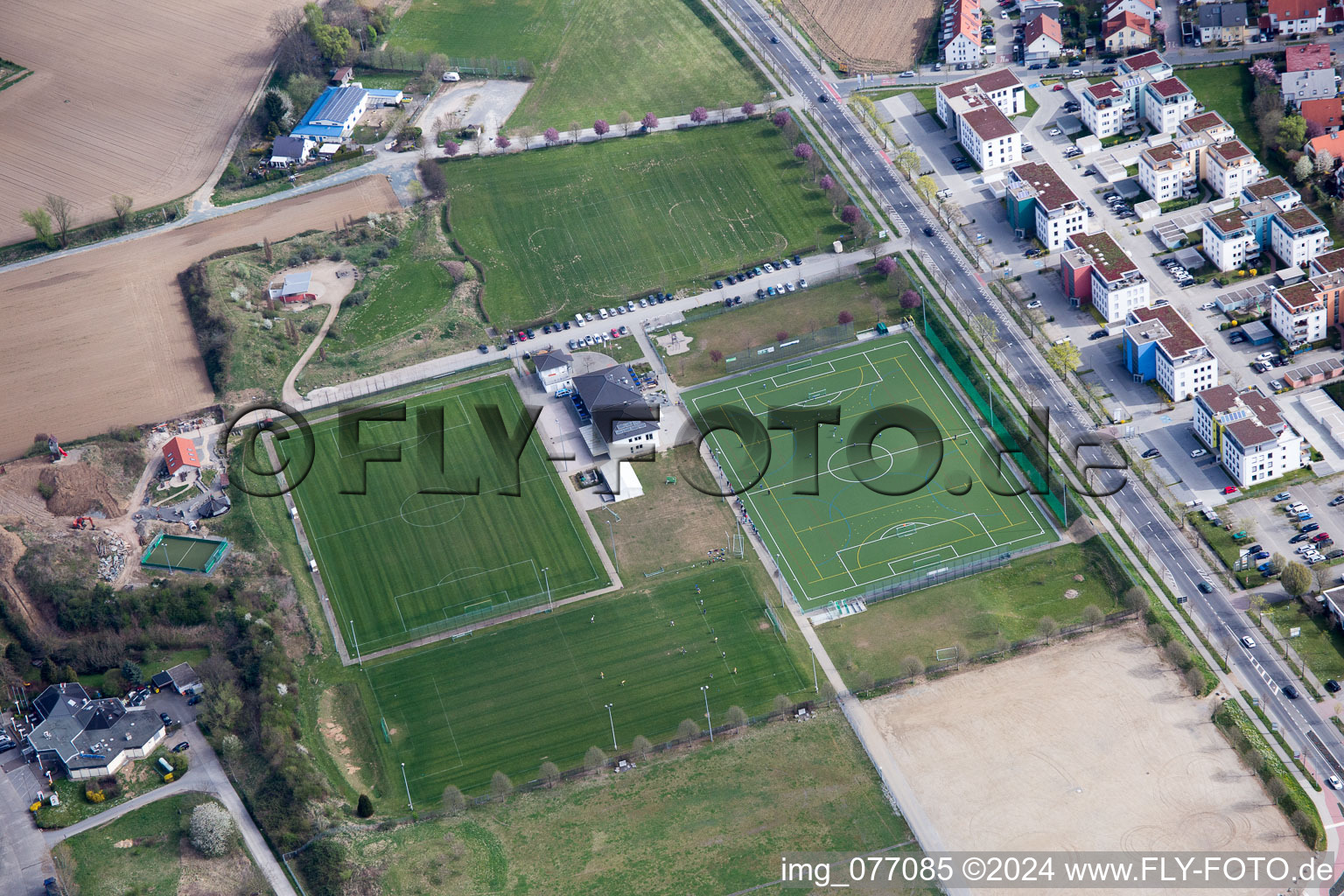 Bensheim in the state Hesse, Germany from a drone