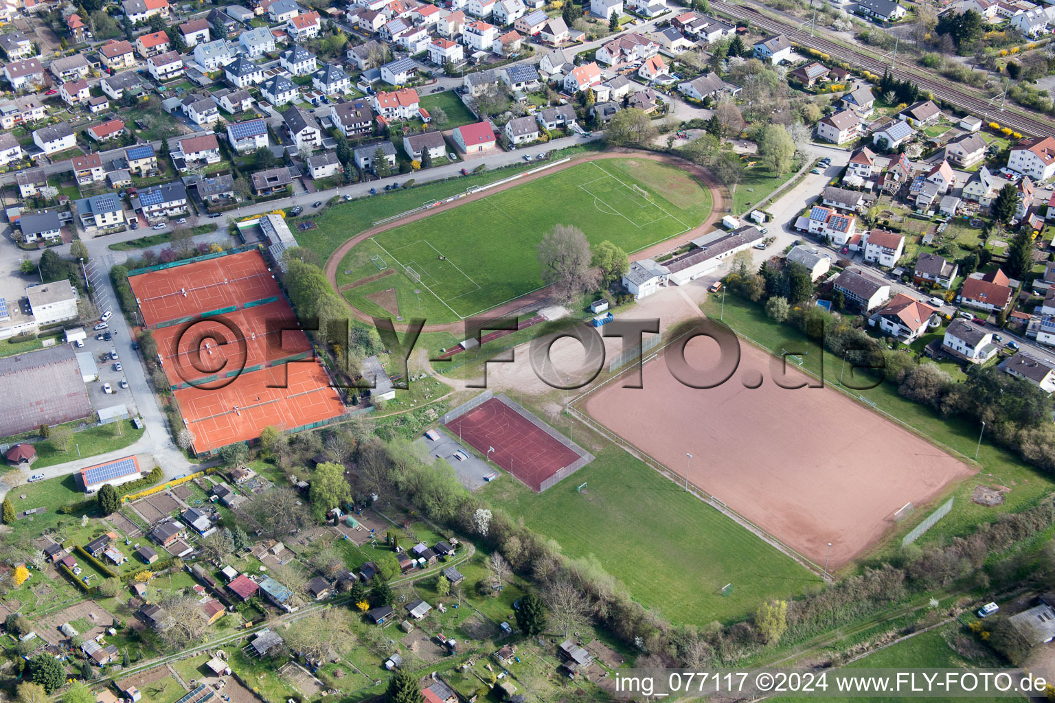 Zwingenberg in the state Hesse, Germany out of the air