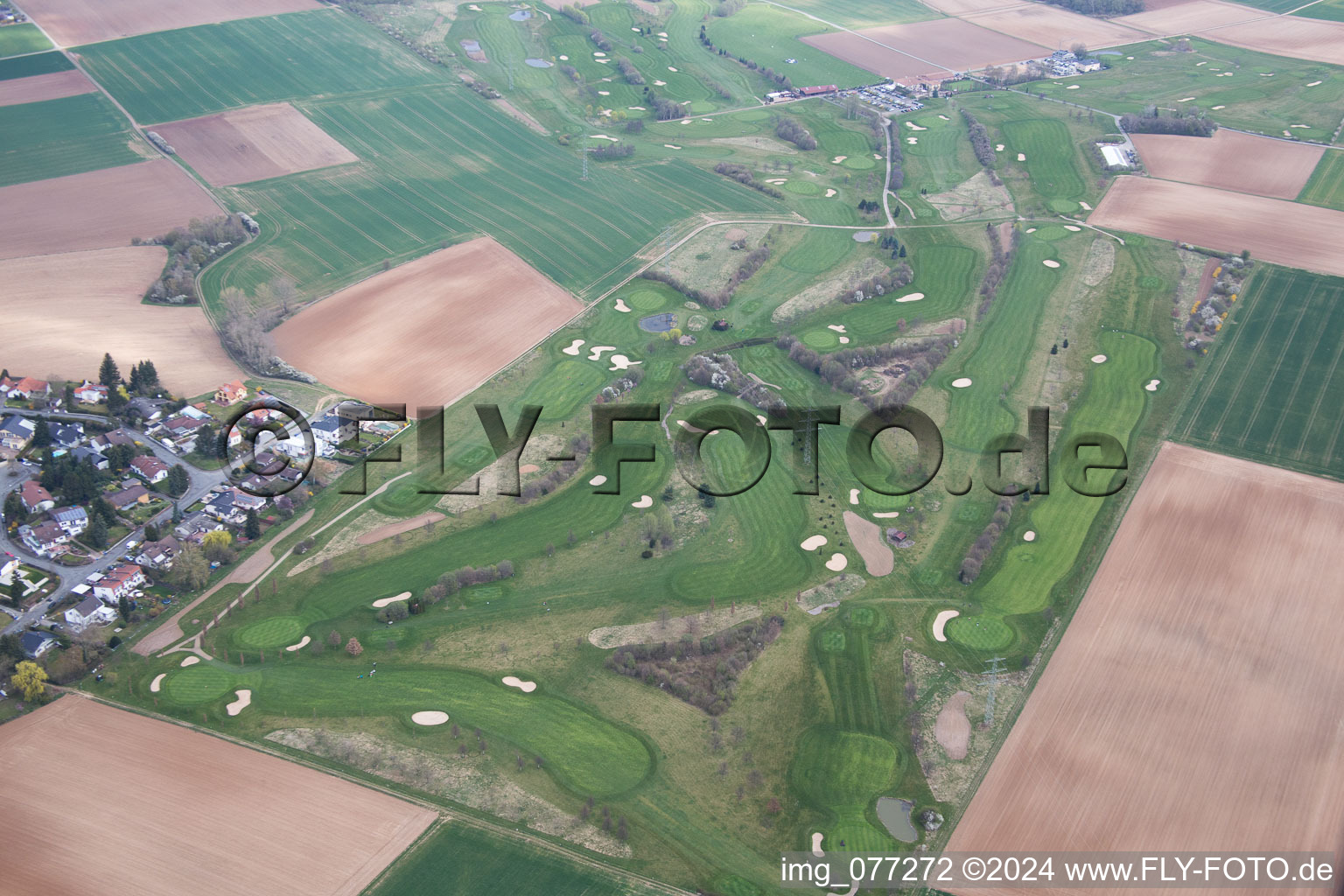 Golf course in Groß-Zimmern in the state Hesse, Germany