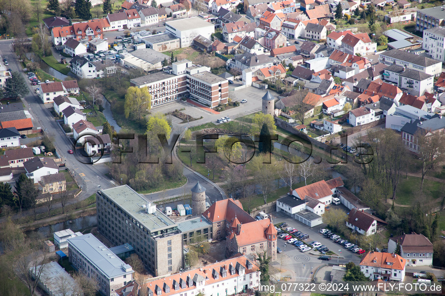 Administrative building of the State Authority Kreisverwaltung and Amtsgericht in Dieburg in the state Hesse